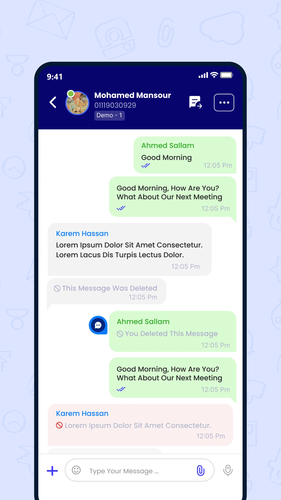 Awfar Chat screenshot